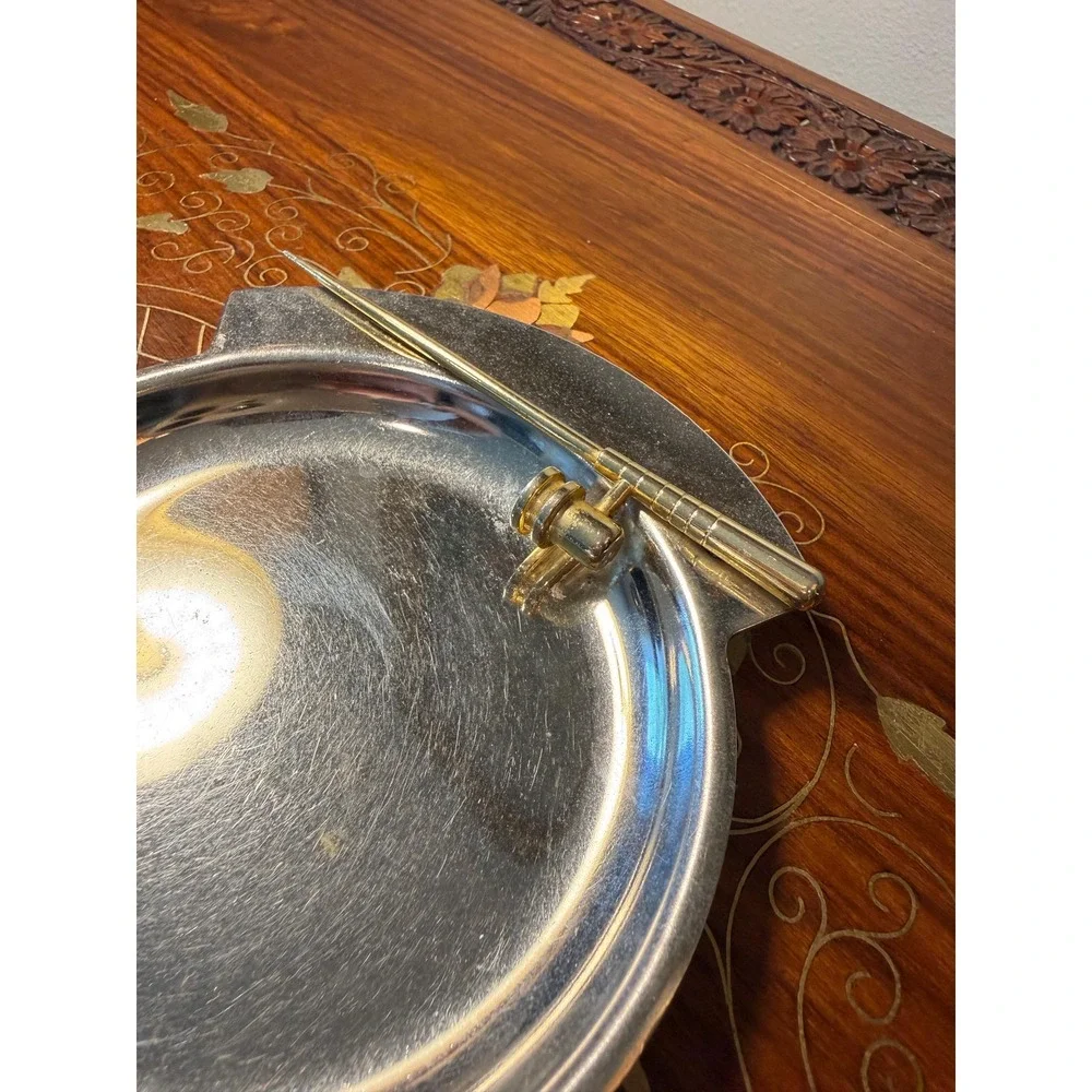 Vintage Fishing Change Dish • Coin Tray with Fishing Pole Accent